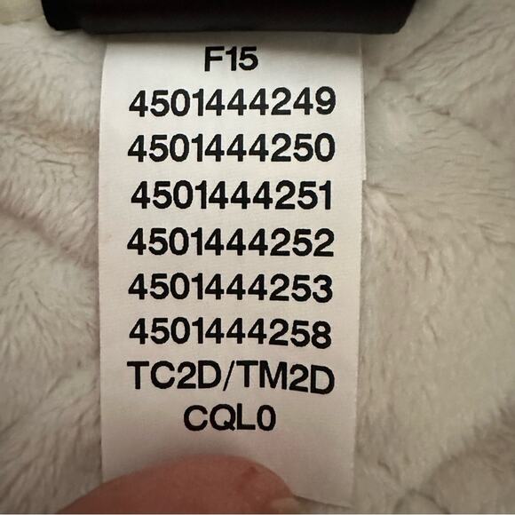 The North Face Caroluna Cream Oatmeal Quilted jacket SMALL Full Zipper - Picture 10 of 15